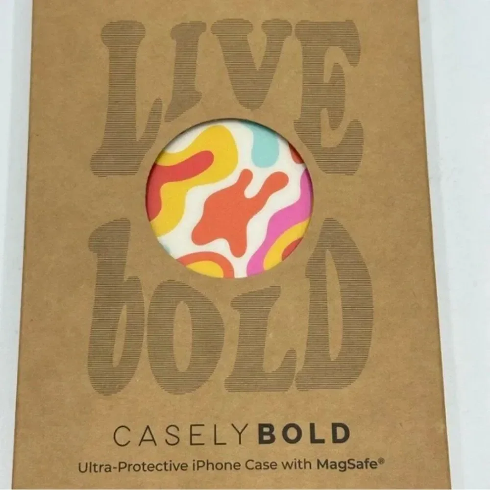 Casely Live Bold Tropical Color Splash | Abstract Retro Case Bold + MagSafe